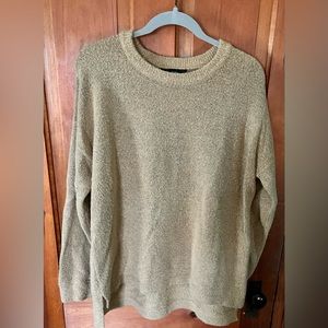 FOREVER 21 BROWN/ GOLD SWEATER.